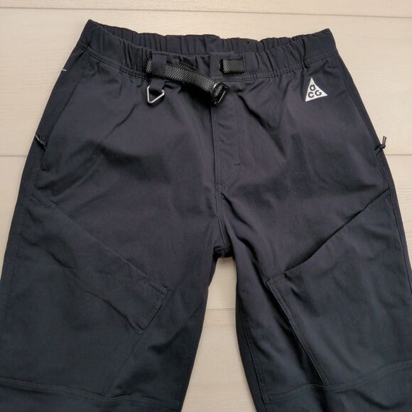 Nike ACG Mid Rise Hiking Pants Women's Medium Black Cargo Belted FD5211-247 EUC - Picture 2 of 15